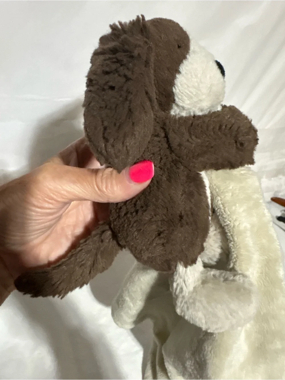 Jellycat Puppy bashful fudge puppy soother Comfort Blanket